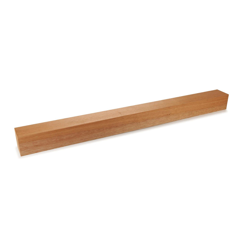 African Mahogany Wood Turning Stock - Thickness:3" - Width:3" - Length:36"